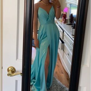 Blue Sherri hill prom dress